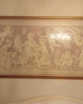 QUADRI UNCINETTO LAVORATI A MANO