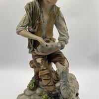 Statuetta Pastorello porcellana Capodimonte