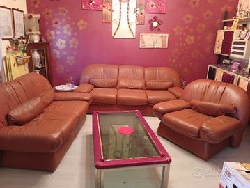 salotto in pelle anni 70