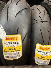 Pirelli diablo rosso IV corsa 120/70 - 180/55R17