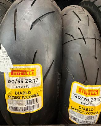 Pirelli diablo rosso IV corsa 120/70 - 180/55R17