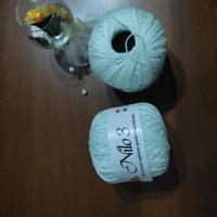 Gomitoli dì cotone della Stafil Verde acqua 