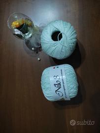 Gomitoli dì cotone della Stafil Verde acqua 