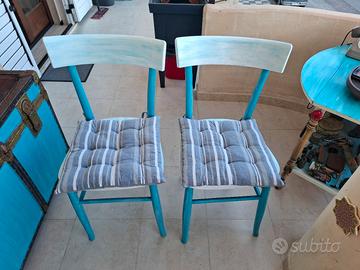 coppia sedie shabby 