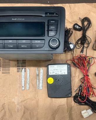 Kit audio audi a3 8p: Woofer, Twetter, Autoradio