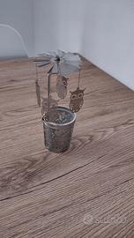 porta candele gufo girevole 