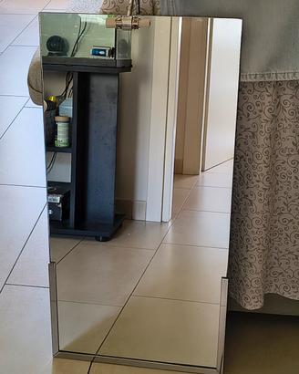 specchio con lampada per bagno