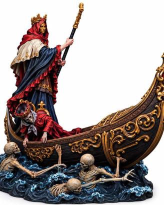 💀 IL GONDOLIERE DELLE ANIME – SCULTURA GOTICA 3D 
