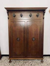 Antico Appendi Cappotti in Legno Massiccio,