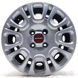 4 cerchi ferro fiat panda r14 ft5589