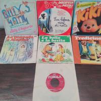 7 dischi /45 giri/45rpm Fiabe/Favole/per bambini