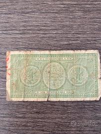 Banconote 5 lire 10 lire 1 lira  1944