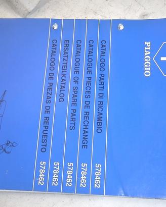 CATALOGO PARTI DI RICAMBIO VESPA PIAGGIO 578462