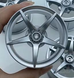 4 cerchi moc lego compatibile 1:8 