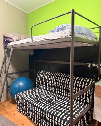 Letto a castello singolo con materasso