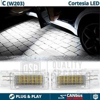 Luci LED SOTTOPORTA Per MERCEDES CLASSE C W203
