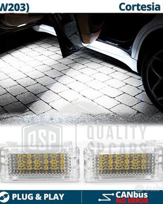 Luci LED SOTTOPORTA Per MERCEDES CLASSE C W203