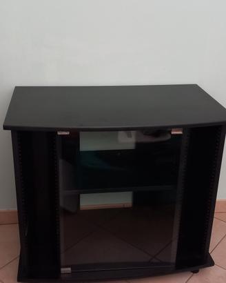 Mobile porta tv/porta stereo a rotelle e porta cd 