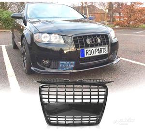 GRIGLIA AUDI A3 8P 8PA 05-08 LOOK S LINE NERO LUCI