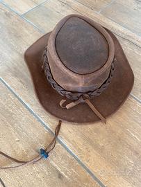 Cappello in pelle da bimbo western