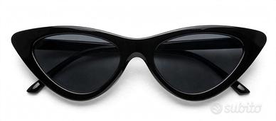 Lotto 3 Occhiali da Sole Donna Cat Eye  y2k
