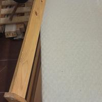 letto singolo + rete + materasso lattice