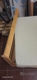 letto singolo + rete + materasso lattice