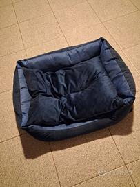 cuccia morbida con cuscino per cane