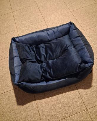 cuccia morbida con cuscino per cane