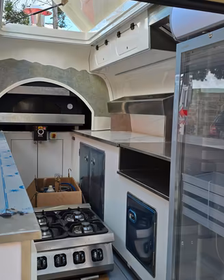 Riproduzione T1 per street food pizzeria