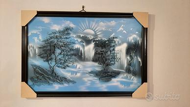 Quadro in rilievo tema natura