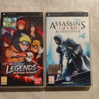 Giochi PSP: Assassin's creed bloodlines e Naruto