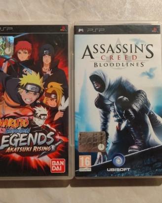 Giochi PSP: Assassin's creed bloodlines e Naruto