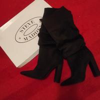 Stivali donna scamosciati tacco alto nr  39