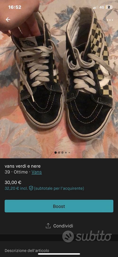 Vans verdi e outlet nere