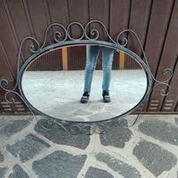 specchio in ferro battuto 