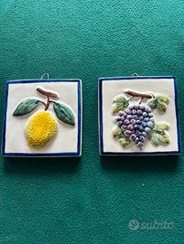 Coppia piastrelle da appendere