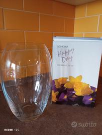vaso in cristallo di Boemia 