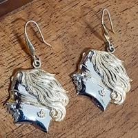 orecchini donna argento 925 placcati oro dea benda