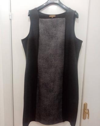 Abito Conbipel donna vestito grigio nero tubino co