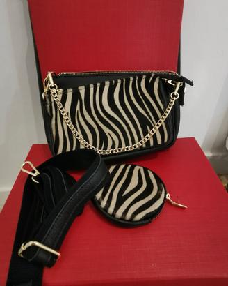 borsa vera pelle e cavallino piccola 