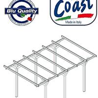 Struttura in legno carport gazebo 3m x 5m