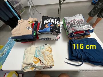 Lotto vestiti bambino 116 cm