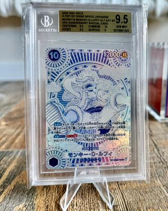 One piece Luffy silver op05-119 Bgs 9.5 jap silver