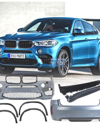 KIT CARROZZERIA BMW X6 F16 14-19 LOOK X6M PDC SRA