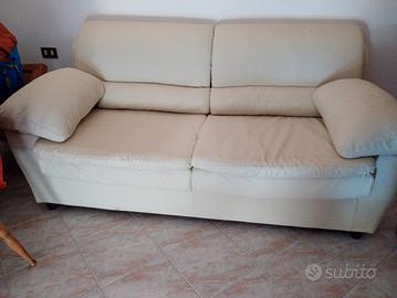 Divano in pelle anni 90 sfoderabile 