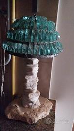 lampada da tavolo in pietra leccese