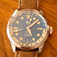 Orologio Christopher Ward GMT c65 Dune Automatico