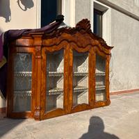Vetrina antica in vero legno