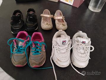 Lotto 4 scarpe baby neonati bambini new balance fi